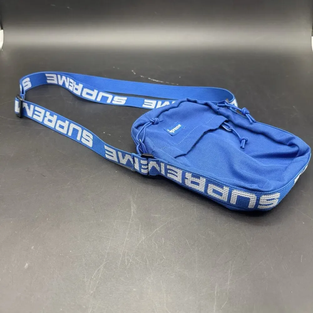 Supreme SS18 Shoulder Bag Royal Blue Spring Summer 2018 Authentic Streetwear